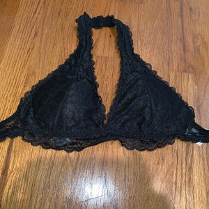 black lace bralette